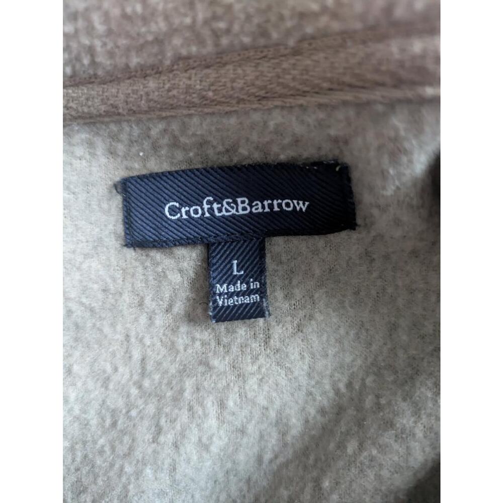 Men's Croft & Barrow Arctic Fleece 1/4 Quarter Zip Pullover Sweater Size Large - Picture 8 of 9